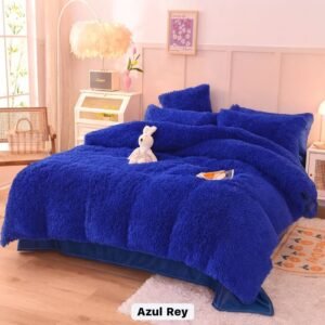 Edredón Premium Peluche Ultra-Soft – Set Completo 5 Piezas